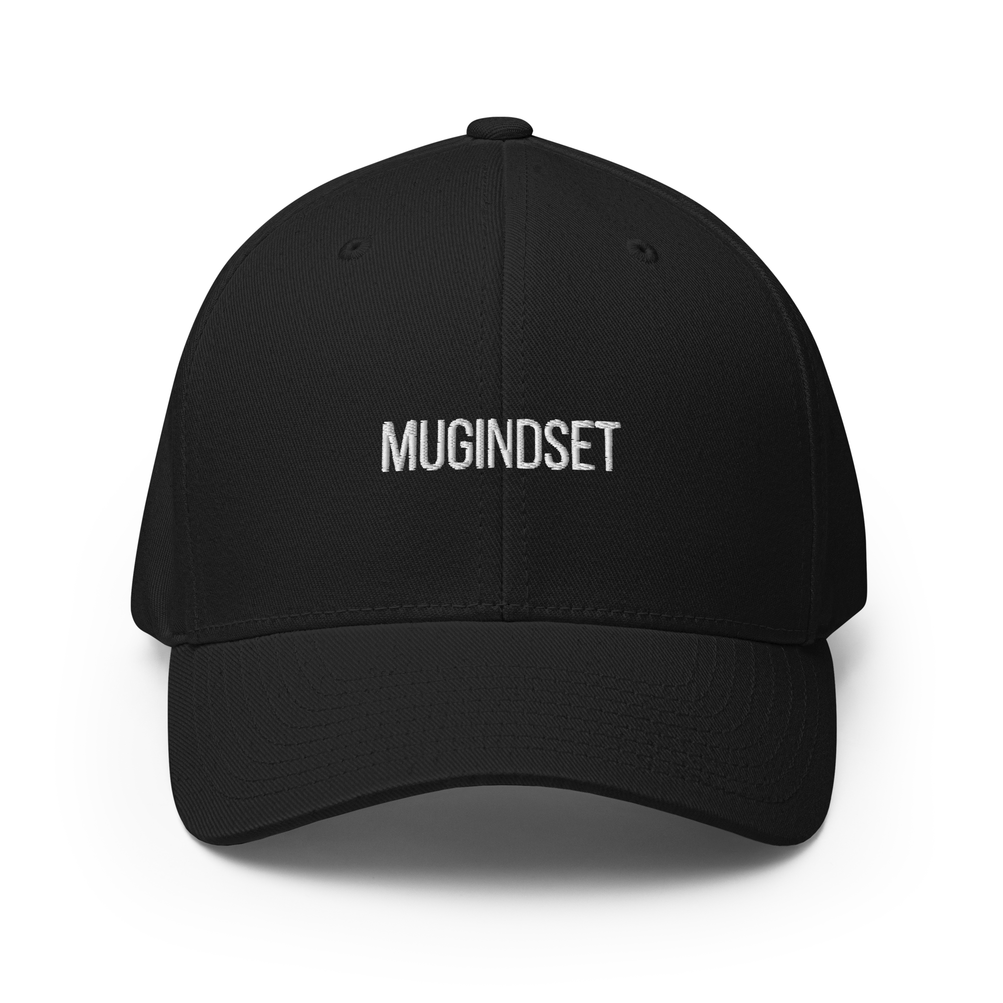 Mugindset Fitted Cap — Silent Discipline | Structured 6-Panel