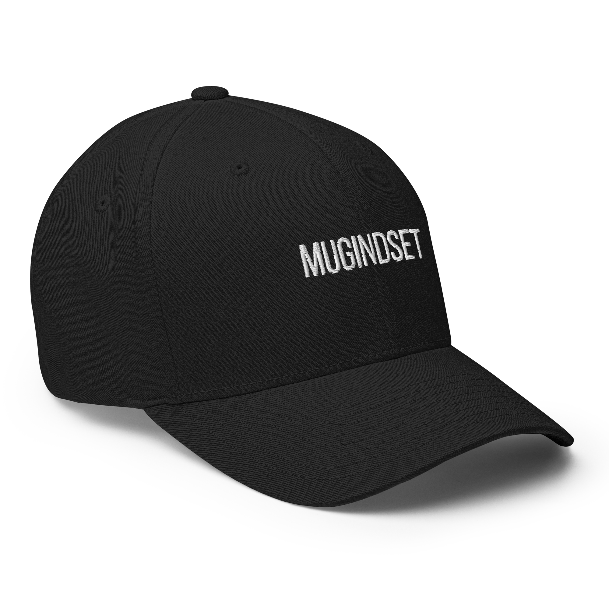 Mugindset Fitted Cap — Silent Discipline | Structured 6-Panel